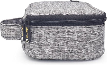 sisma Travel Electronics Organizer Small Carrying Case for Cables Phone Chargers USB Plugs Power Cords Earbuds Adapter Tech Accessories Pouch -Grey