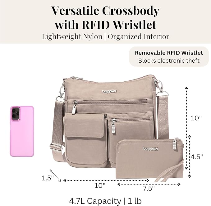Baggallini Women's Modern Everywhere Slim Crossbody