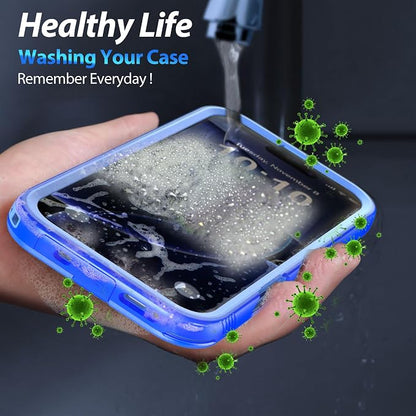 SPORTLINK for iPhone 16 Pro Waterproof Case - Shockproof Dustproof Case with Built-in Clear Screen Protector, Full Body Heavy Duty Sealed Protective Cover for i Phone 16 Pro 6.3" Blue