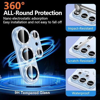 for Samsung Galaxy S26 Ultra Camera Lens Protector, Electroplated Matte Back with 9H Tempered Glass Lens Protector, [Strong Adsorption] [Case-Friendly] Metal Ring HD Lens Cover, Blue Diamond