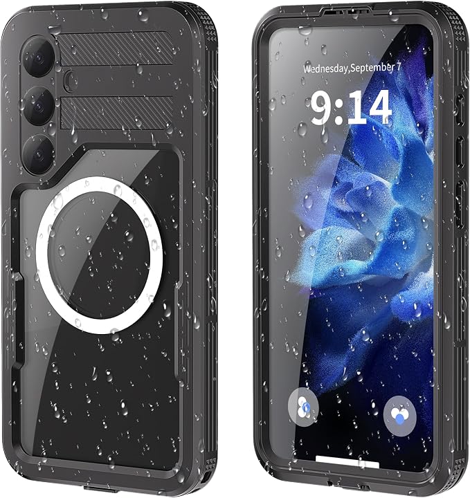 for Samsung Galaxy S26 Waterproof Case, Military-Grade Full Body Defense: IP68 Underwater Protection, Built-in Screen Protector & Camera Lens Cover, 10FT Waterproof Shockproof Dustproof. Black