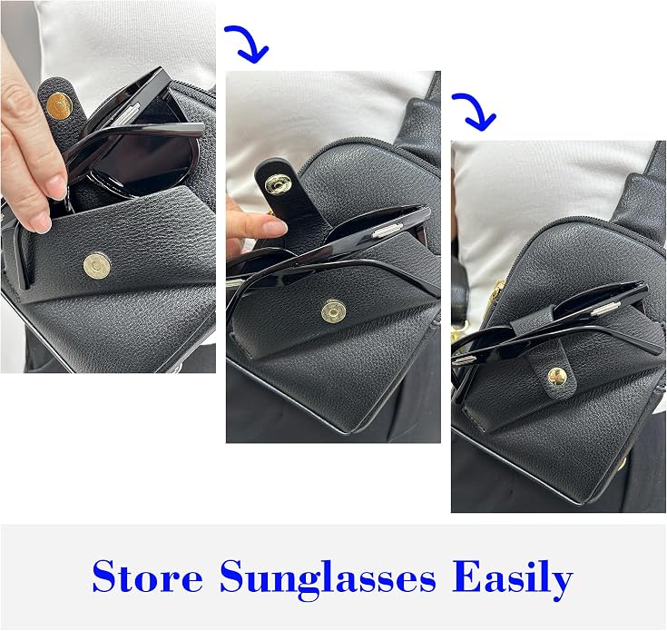 INICAT Small Sling Bag for Women Everyday & Travel Crossbody Bags Lightweight Cross Body Purses Vegan Leather
