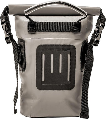 geckobrands Waterproof Phone Tote with 2L Dry Bag and Adjustable Strap – Protect Your Phone and Valuables While on The Go Grey