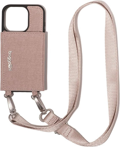 Baggallini On The Go iPhone Card Case Crossbody - Lightweight iPhone Case Designed for iPhone 13, iPhone 14, iPhone 15 and iPhone 15 Pro