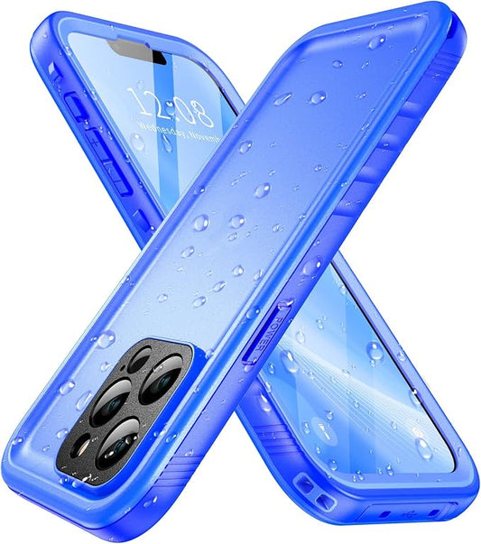 SPORTLINK Compatible with iPhone 13 Pro Max Case Waterproof - Full Body Dustproof Protection Cover Built in Screen Protector Shockproof Waterproof Case for iPhone 13 Pro Max 6.7 Inches Blue