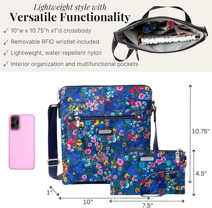 Baggallini womens Go Bagg With Rfid Phone Wristlet