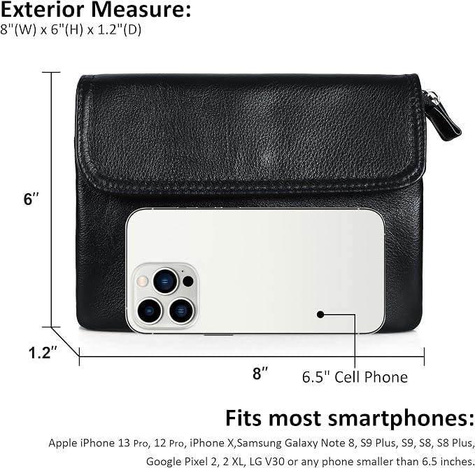 befen Genuine Leather Small Crossbody Bags for Women Cell Phone Bag Cross Body Purses,Silver Zipper