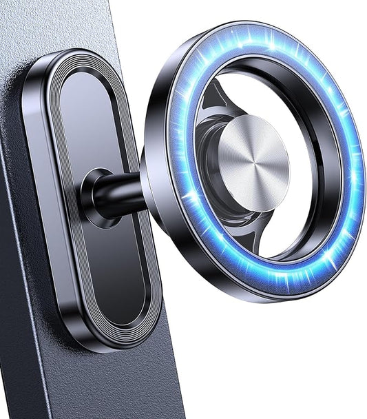 Coolpow Dual Magnetic Phone Holder for Gym Mag Safe Phone Holder【Strong Magnet】 Gym Phone Holder Camera Mount for Gym Accessories for Women Attach to Metal Surface with iPhone 17 Pro Max 16 15 14 13