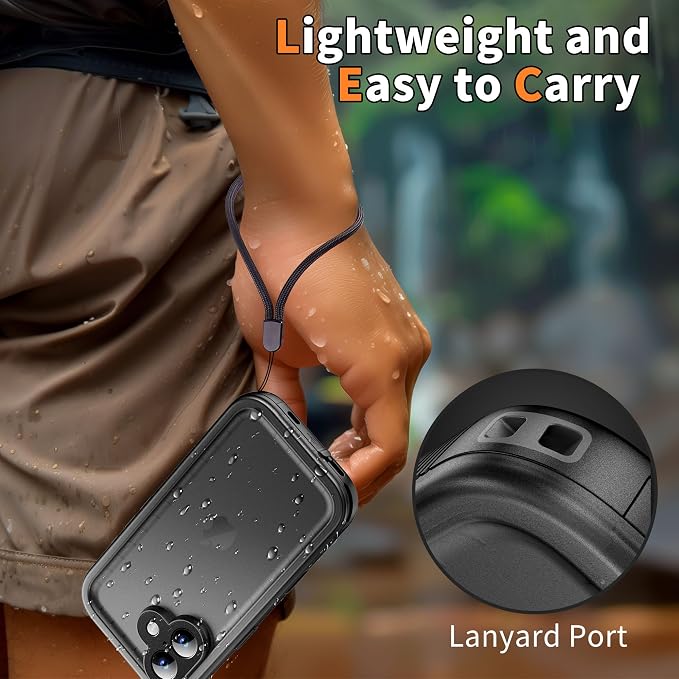 Cozycase TOP Waterproof Case for iPhone 17 - Military Heavy Duty 360 Shockproof Full Body with Screen Camera Protector Double IP68 Water Dust Drop Proof Hard Rugged Tough Bumper Front Back Slim Cover