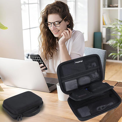 Electronic Organizer Travel Case for MacBook Power Adapter Chargers Cables Tech Organizer Hard Drive USB Flash Disk SD Card Cord Portable Electronics Accessories Bag
