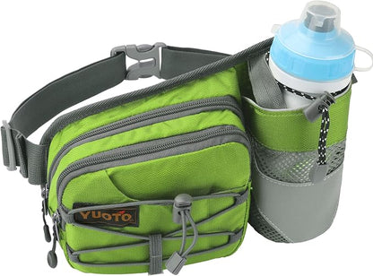 Waist Pack with Water Bottle Holder for Running Walking Hiking Fanny Pack Hydration Belt
