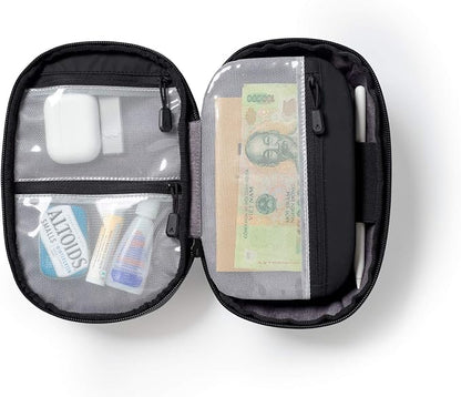 NOMATIC Premium Tech Organizer | Electronic Organizer (Black) | Water Resistant Travel Tech Case, Cord Case - Universal Cable Holder, Memory Cards, Hard Drive, Power Banks, Charger, etc