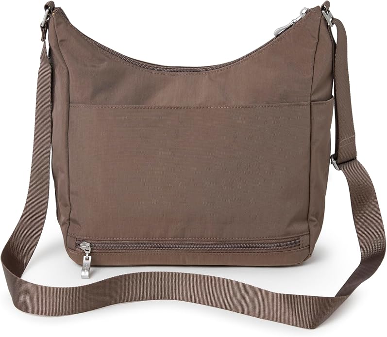 Baggallini womens Everywhere Bagg Crossbody Women 11x9 Lightweight Nylon Hobo Water-resistant Travel Bag W/Rfid