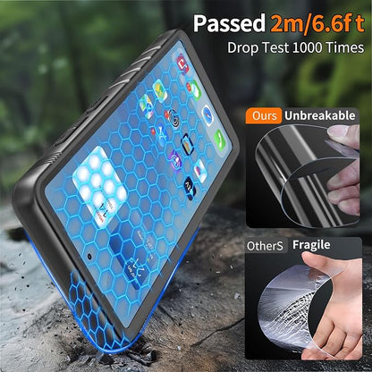 Cozycase TOP Military IP68 Waterproof Case for iPhone 13 Pro Max - Heavy Duty 360 Shockproof Full Body with Screen Camera Protector Double Water Dust Drop Proof Hard Rugged Tough Front Back Cover