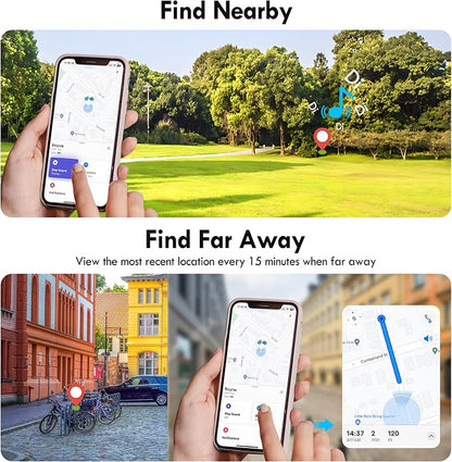 Ubike GPS Bike Phone Mount, Hidden Bicycle Phone Mount Compatible with Apple Find My (iOS Only), Lost Mode, No Monthly Fee, Built-in GPS Tracker Motorcycle Handlebar Clamp for iPhone