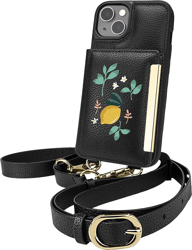 Smartish iPhone 13 Crossbody Wallet Case for Women - Dancing Queen [Purse/Clutch with Detachable Strap & Wristlet] Protective Cover with Credit Card Holder - Chef's Special