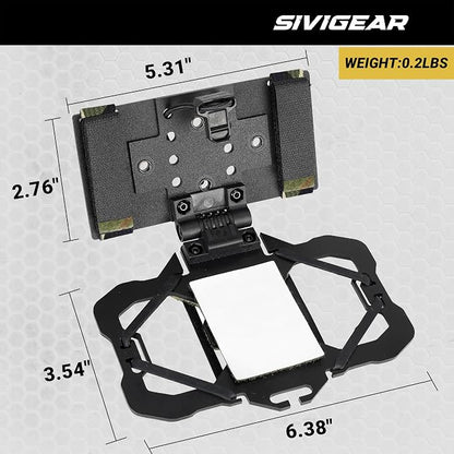 Tactical Phone Holder,Plate Carrier Phone Mount Not Block the Phone Camera Molle Phone Holder for Hunting,Duty,Hiking