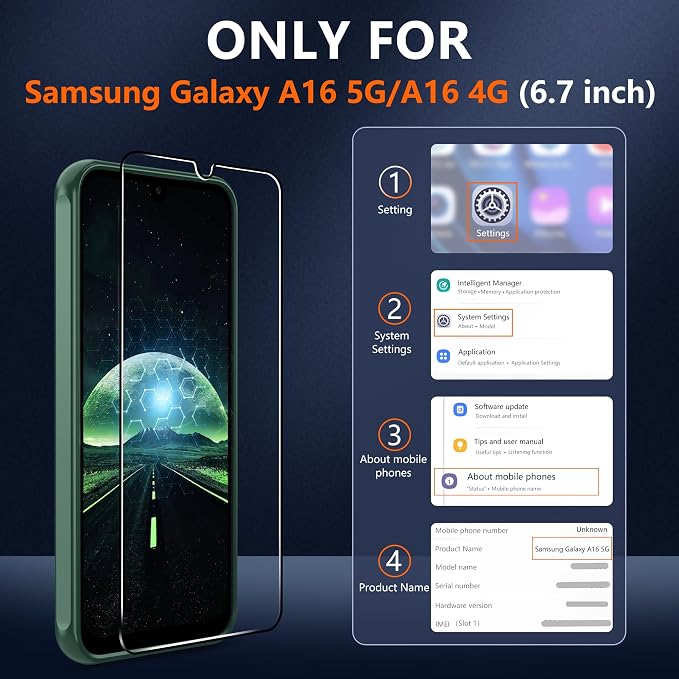 Pilaru for Samsung Galaxy A16 Case [Compatible with Magsafe] Translucent Matte Magnetic Phone Case,Slim Thin Duty Shockproof Protection Cover with 2pc Tempered Glass Screen Protector for A 16-Green