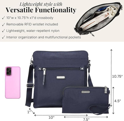 Baggallini womens Go Bagg With Rfid Phone Wristlet