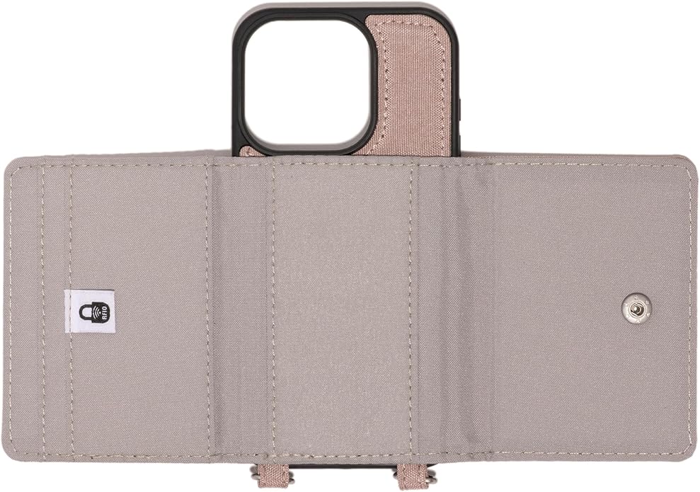 Baggallini On The Go iPhone Card Case Crossbody - Lightweight iPhone Case Designed for iPhone 13, iPhone 14, iPhone 15 and iPhone 15 Pro