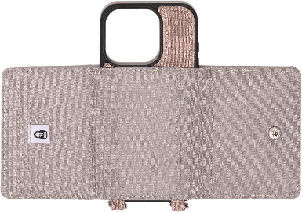 Baggallini On The Go iPhone Card Case Crossbody - Lightweight iPhone Case Designed for iPhone 13, iPhone 14, iPhone 15 and iPhone 15 Pro