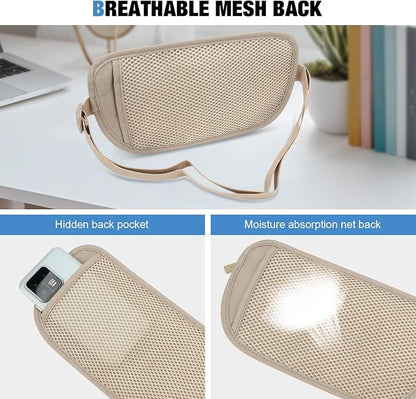 Money Belt for Travel Women and Men Hidden - Slim RFID Blocking Travel Wallet with Secure Anti-Theft Pouch, Passport Holder for Passport, Credit Cards, Cash Under Clothes