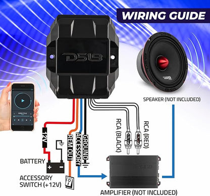 DS18 BTC-Five Universal Wireless Bluetooth 5.3 Audio Receiver, Long Range Up to 130 feet, Water Resistant, iOS and Android Compatible