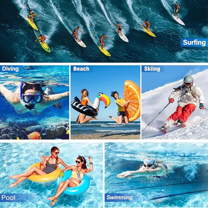 3 Pack Waterproof Phone Pouch IPX8 Universal Waterproof Case Dry Bag Phone Protector for iPhone 17/16/15/14 Pro Max Plus XS XR X8 Galaxy S25 S24 Pixel Up to 8.4"(Multicolor 3)
