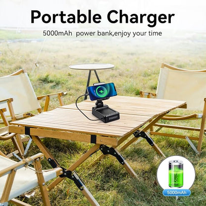 Father's Day Gifts for Dad, Birthday Gifts for Men Women, Cell Phone Stand with Bluetooth Speaker with 5000mAh Charger, HD Surround Sound for Desk