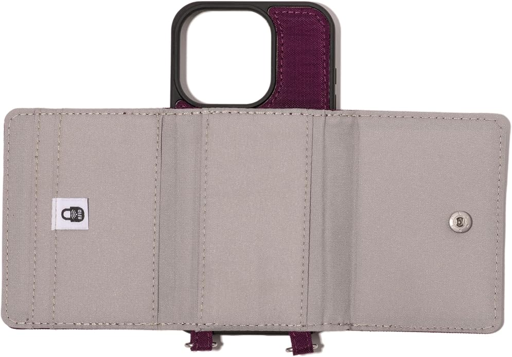 Baggallini On The Go iPhone Card Case Crossbody - Lightweight iPhone Case Designed for iPhone 13, iPhone 14, iPhone 15 and iPhone 15 Pro
