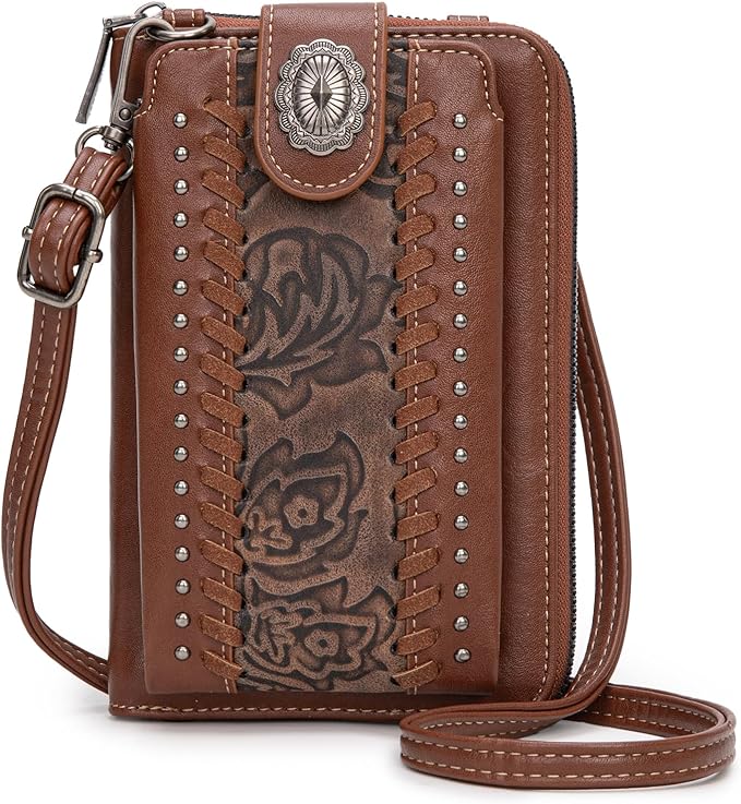 Montana West Small Crossbody Bags for Women Western Handbag with Cash Slots