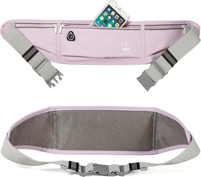 Slim Running Belt Fanny Packs for Women, Waist Pack Money Belt Phone Holder for Running