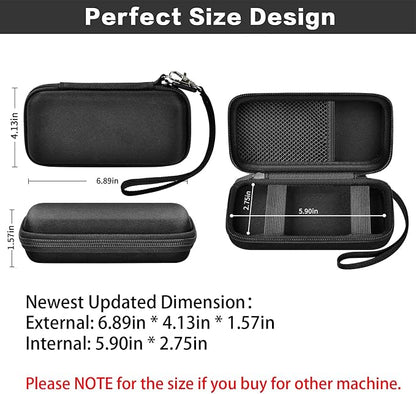 Case for Anker Magnetic Battery 10,000mAh Foldable Wireless Portable Charger, 633/622/621/321 5,000mAh Power Bank (MagGo) Holder, Storage for Baseus 6000mAh Cell Phone Power Delivery -Case Only-Black