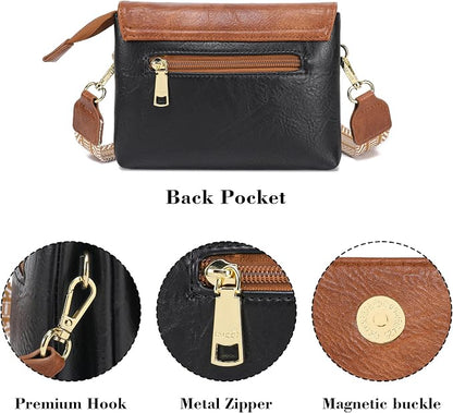 MINICAT RFID Blocking Small Crossbody Bags for Women Vegan Leather Mini Travel Purses Cell Phone Purse Cross Body Bag