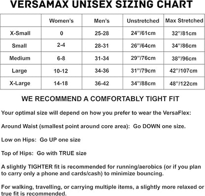 Sporteer VersaMax Anti-Theft Running Belt - Secure Double-Flap Waist Pack - Fits All Mobile Phones - Pickpocket-Proof Travel Money Belt & Medical Device Holder - Premium Nylon Spandex (Neutral, Small)