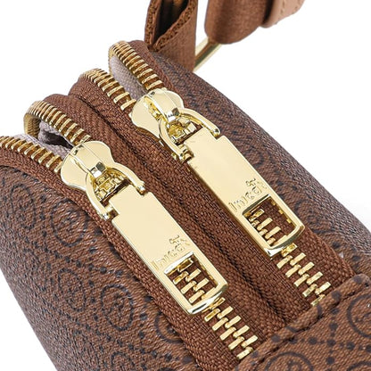 INICAT Anti Theft Crossbody Bag for Women, Small RFID Blocking Sling Purse with Zipper Lock for Travel, Vegan Leather