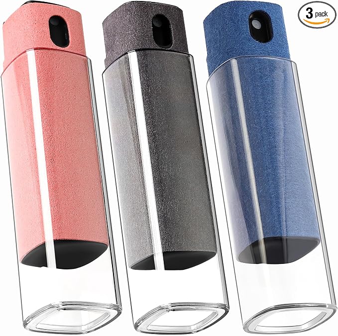 Screen Cleaner Kit 3 Pcs, Two in One Screen Cleaner Spray and Wipe, Touchscreen Mist Cleaner Spray Bottle for Phone/Laptop/Tablet/TV/Monitor/Car Screens