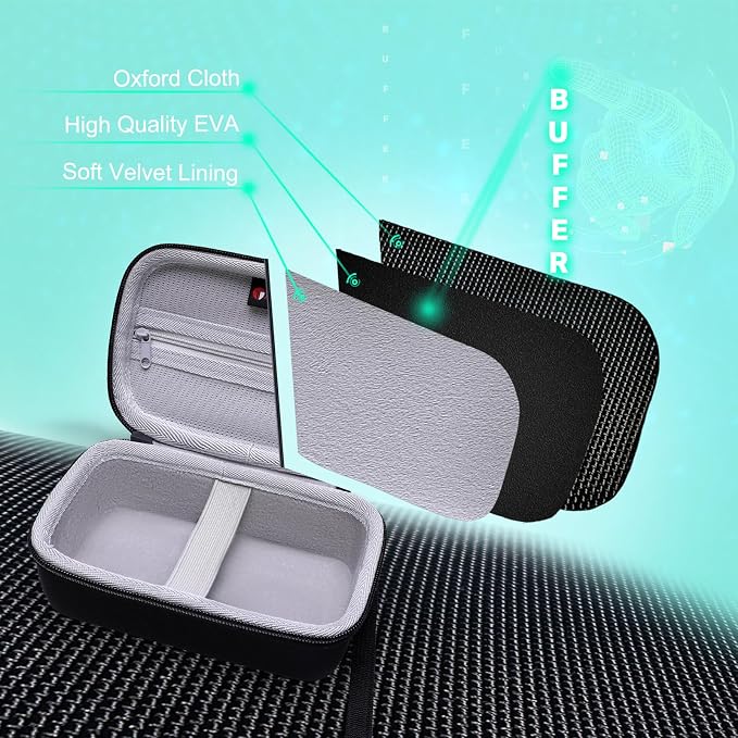 XANAD Carrying Case for Anker 737 USB-C Portable Charger Power Bank, Port Portable Charger with 140W Output Travel Storage Holder Black+Grey