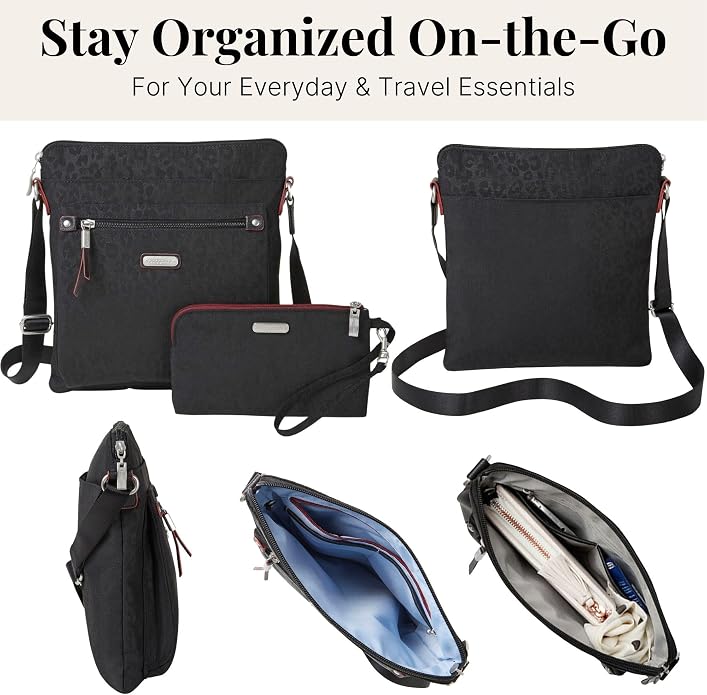Baggallini womens Go Bagg With Rfid Phone Wristlet