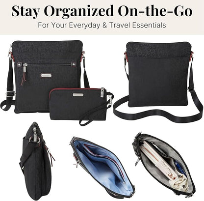 Baggallini womens Go Bagg With Rfid Phone Wristlet