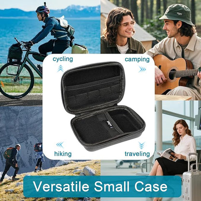 EVA Hard Shell Cable Organizer Travel Case for Cords & Tech Gear | Shockproof Portable Pouch,Fits Charger, USB Cable, Earbuds, SD Cards,Mesh Pockets & Elastic Loops,Compact for Commute, Travel