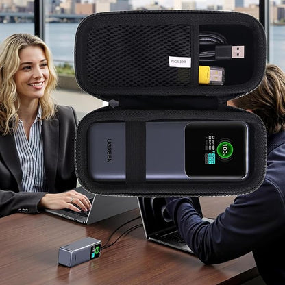 Hard EVA Carrying Storage Case Compatible with UGREEN Power Bank 25,000mAh 200W/UGREEN 20000mAh 165W Power Bank Charger Protective Travel storage box