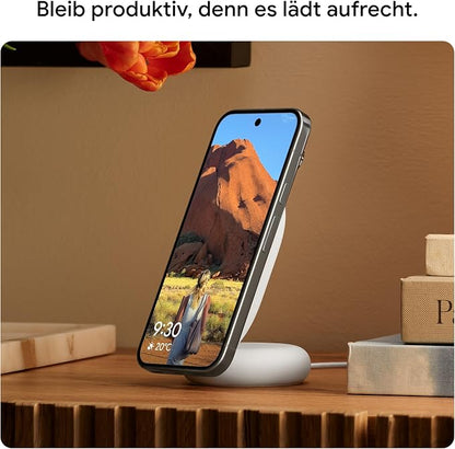 Google Pixelsnap Phone Charger with Stand - Fast-Charging 25W Qi2 Wireless Charger and Stand - Compatible with Pixel Phones and Qi-Certified Devices - Charger Adapter Sold Seperately