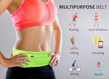 Unisex Running Belt Fanny Pack for iPhone X 6 7 8 Plus 11 12 13 Pro X XR XS, Runner Workout Belt Waist Pack for Women and Men Walking Fitness Jogging Travel