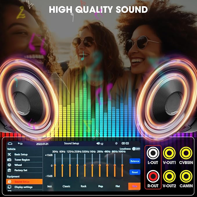 Single Din CarPlay Stereo Receiver: 6.5 Inch Android Auto Touchscreen - Bluetooth MirrorLink IPS Display AM FM Radio Type-C Charge USB AUX-in HD Backup Camera Input Audio Output