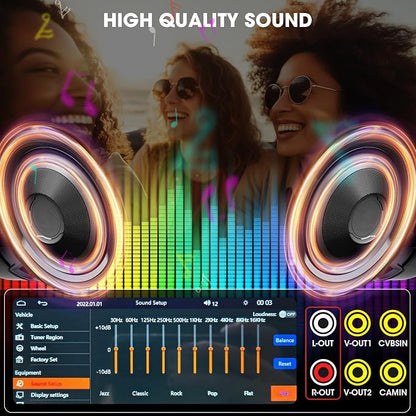 Single Din CarPlay Stereo Receiver: 6.5 Inch Android Auto Touchscreen - Bluetooth MirrorLink IPS Display AM FM Radio Type-C Charge USB AUX-in HD Backup Camera Input Audio Output