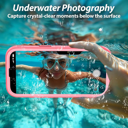 SPORTLINK for iPhone Air Case, IP68 Waterproof Military Protective Full Body Heavy Duty Shockproof 360 Sealed Dustproof with Camera Screen Protector Phone Cover for iPhone Air 6.5" Pink