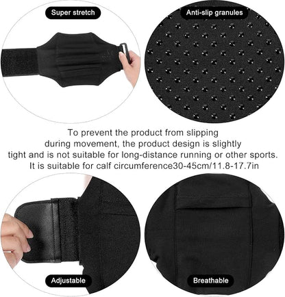 Leg Phone Holder, Cell Phone Leg Straps Ankle Wallet Thigh Holder Wallet Calf Straps Adjustable Arm Pouch Non Slip Sports Armband Storage Bag for Equestrian Jogger Running Workout