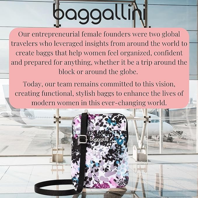 Baggallini Bryant Pouch Small Crossbody Bag for Women - Phone Purse with Crossbody Strap - Lightweight Crossbody Pouch