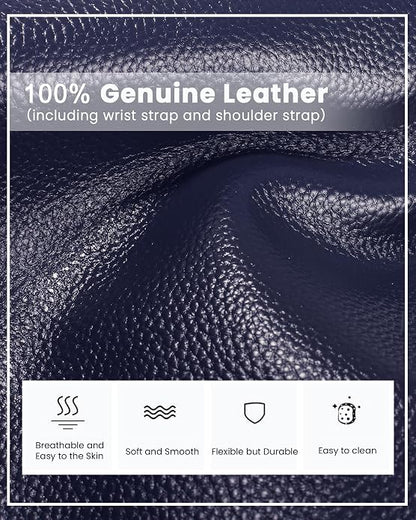 befen Genuine Leather Wristlet Clutch Wallet Purses Small Crossbody Bags for Women with RFID Blocking Card Slots